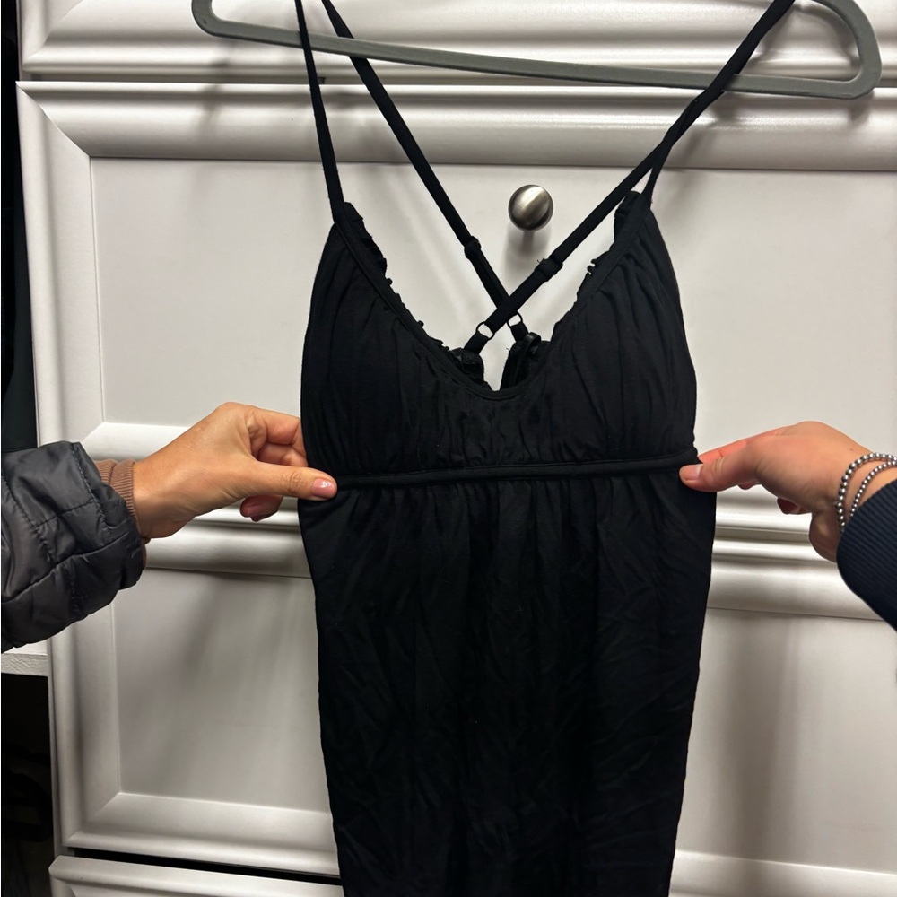 BCBGeneration Black tank with Orange Tag